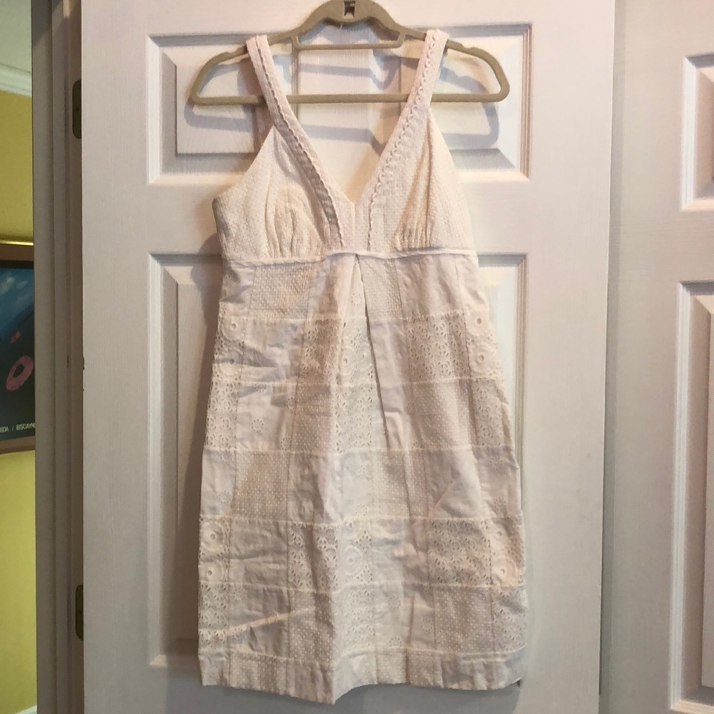 Lilly Pulitzer White patchwork dress